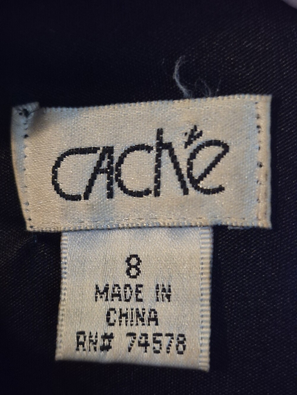Cache Y2K Black Beaded Whimsigoth Slip dress - 8. G42 - Picture 8 of 9